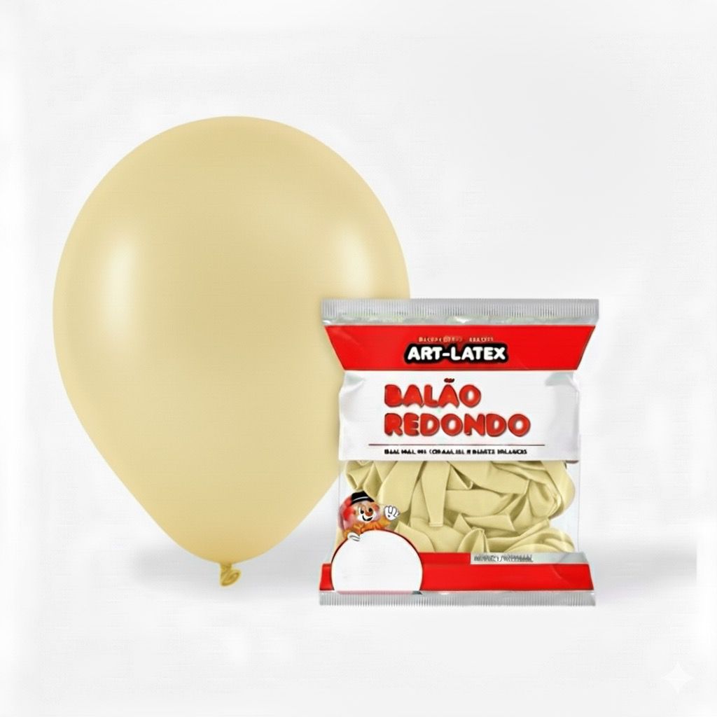 BALÃO 12" POLEGADAS ART LATEX COM 24 UNIDADES